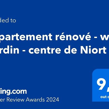 Appartement Renove - Wifi - Jardin - Centre De Niort Extérieur photo
